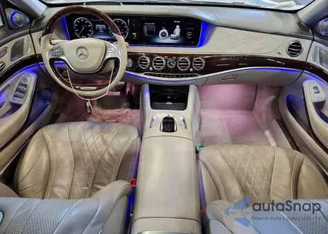 2017 Mercedes-Benz S Mercedes-Maybach S600 z USA, uszkodzony, nr VIN WDDUX7GB3HA314735